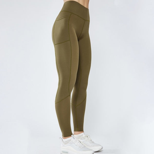 Yoga-Fit Pants With Pockets